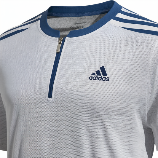 adidas Men's Asmc Zipper Tennis Tee