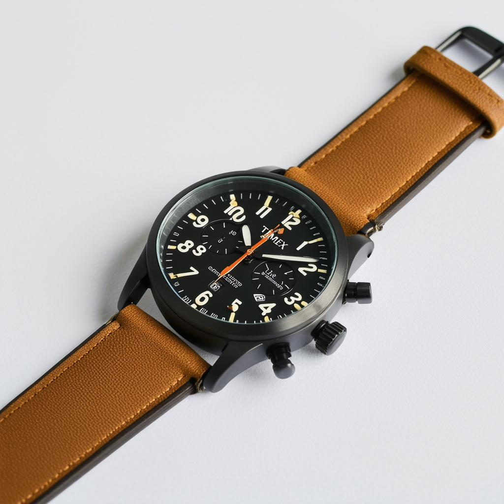 Timex Men's T2N636 Weekender Sport Brown Nubuck Leather Strap Watch