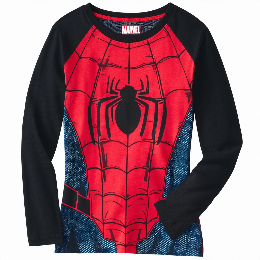 Marvel Big Girls' Spiderman T-Shirt