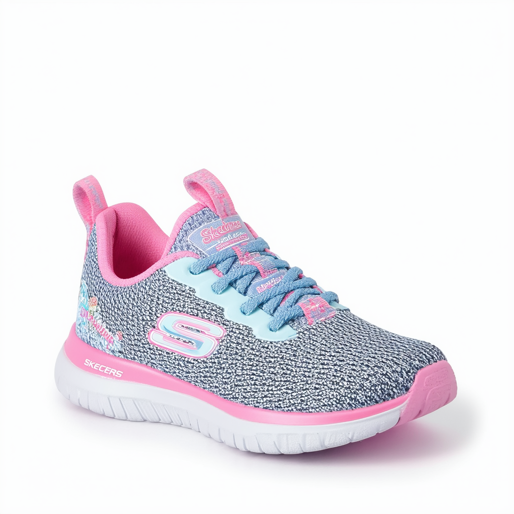 Skechers Unisex-Child Bobs Squad-Charm League Sneaker