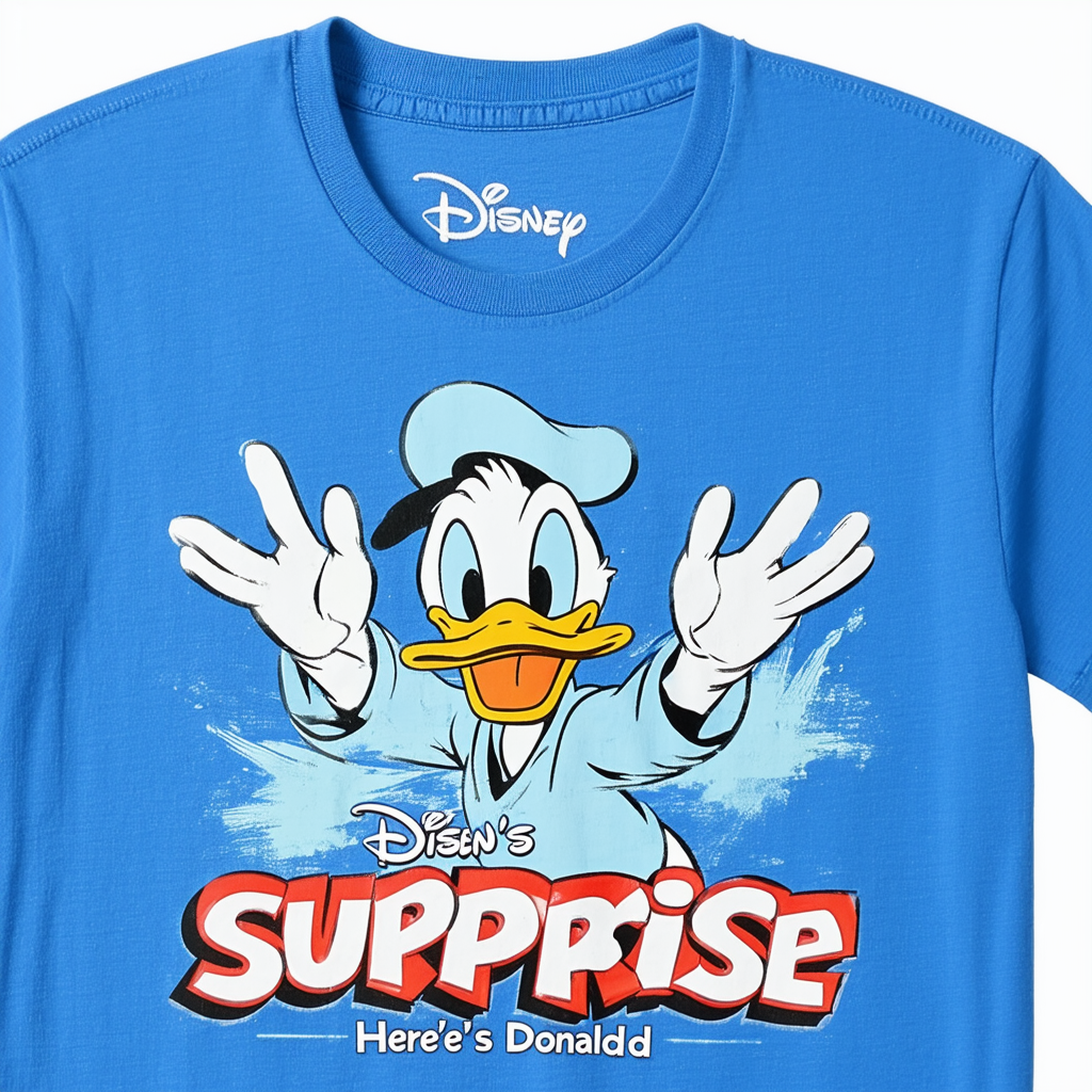 Disney Men's Surprise Here's Donald Duck T-Shirt