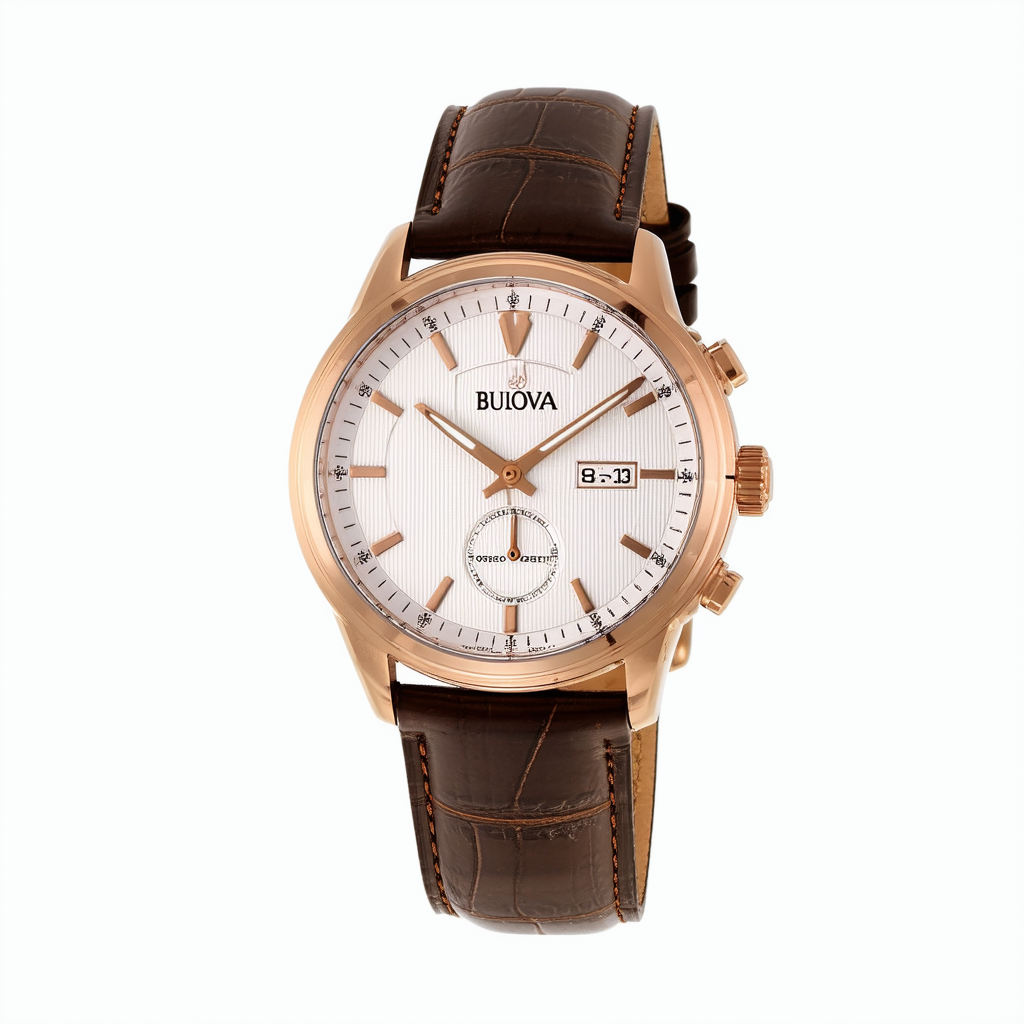 Bulova Men's 98B213 Analog Display Japanese Quartz Rose Gold Watch