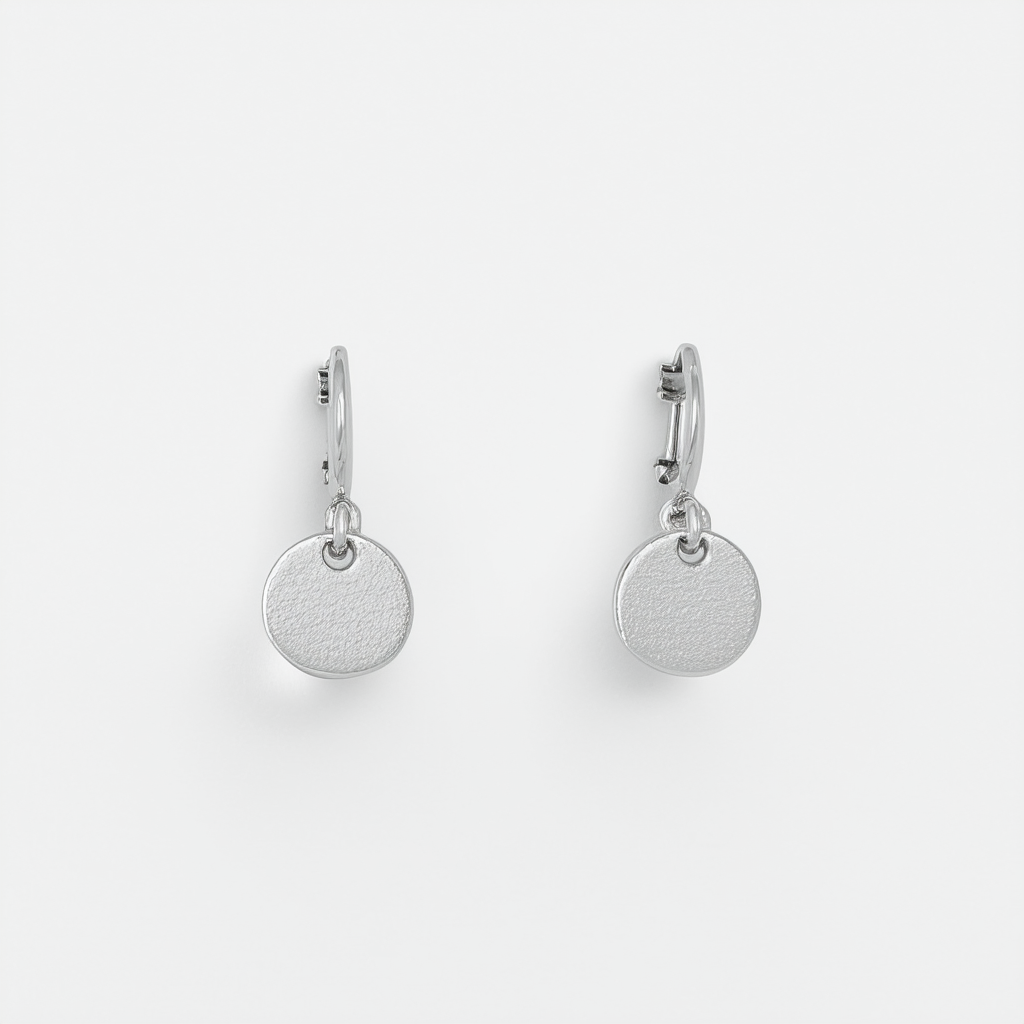 Kenneth Cole New York Silver-Tone Circle Earrings