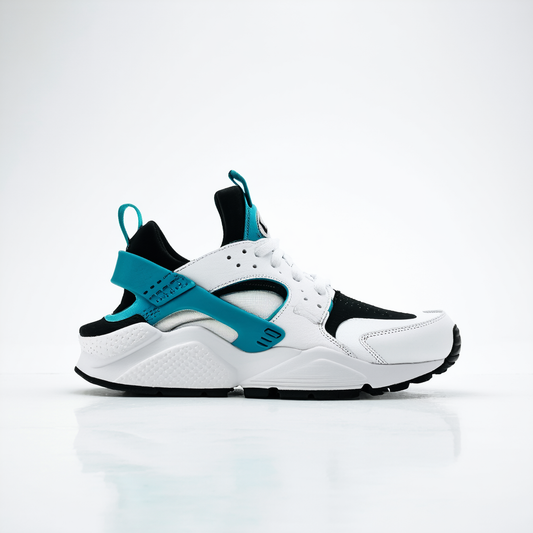 NIKE Mens Air Trainer Huarache PRM QS White/Blue Lagoon-Black Synthetic Athletic Sneakers