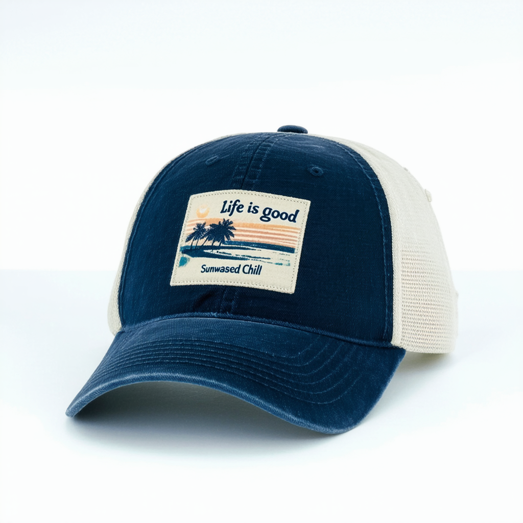 Life is Good Sunwashed Chill Cap Baseball Hat