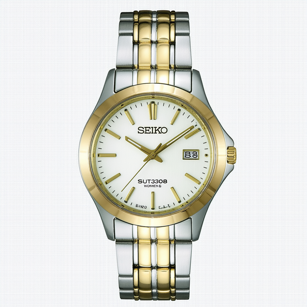 SEIKO Women's SUT308 Analog Display Japanese Quartz Two Tone Watch