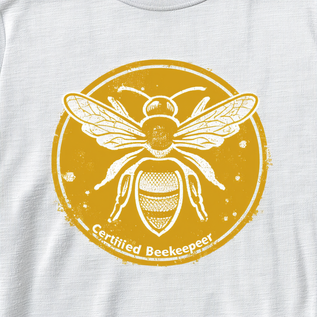 CafePress Certified Natural Beekeeper T Shirt Cotton T-Shirt