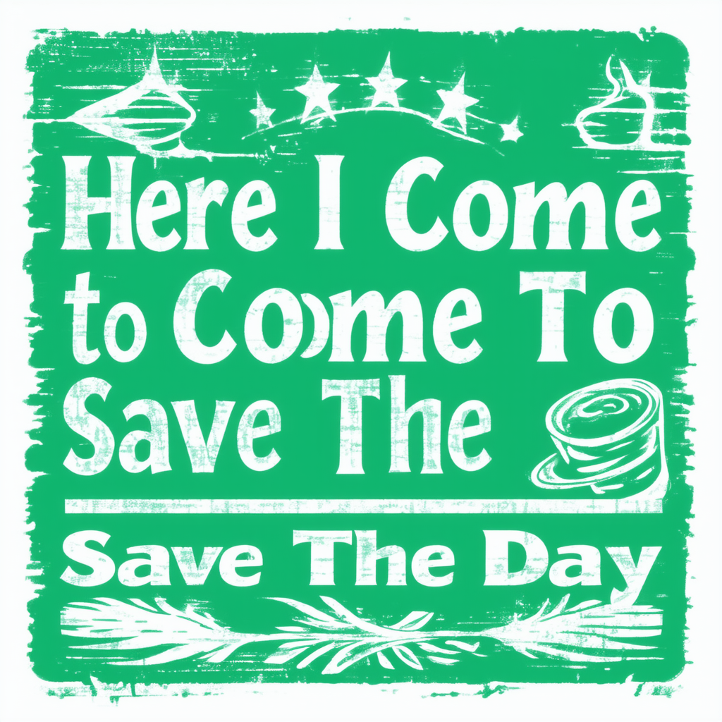 CafePress Here I Come to Save The Day T Shirt Graphic Shirt