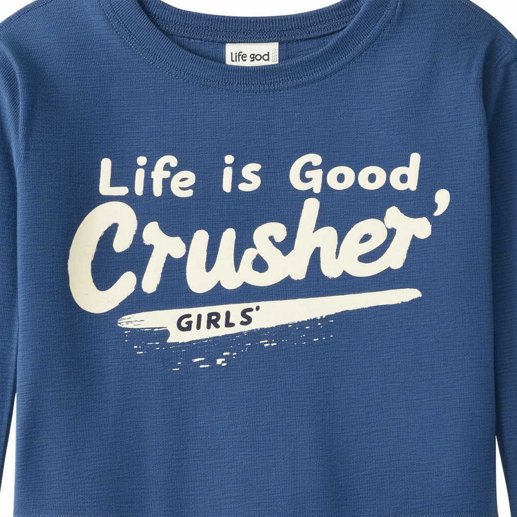Life is Good Girls' Crusher Long Sleeve Shirt