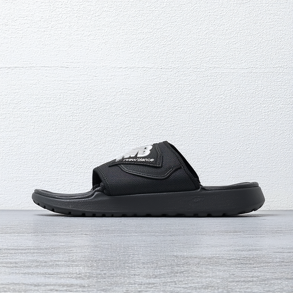 New Balance Unisex-Kid's NB Pro Slide Sandal, black, P12 M US Little Kid