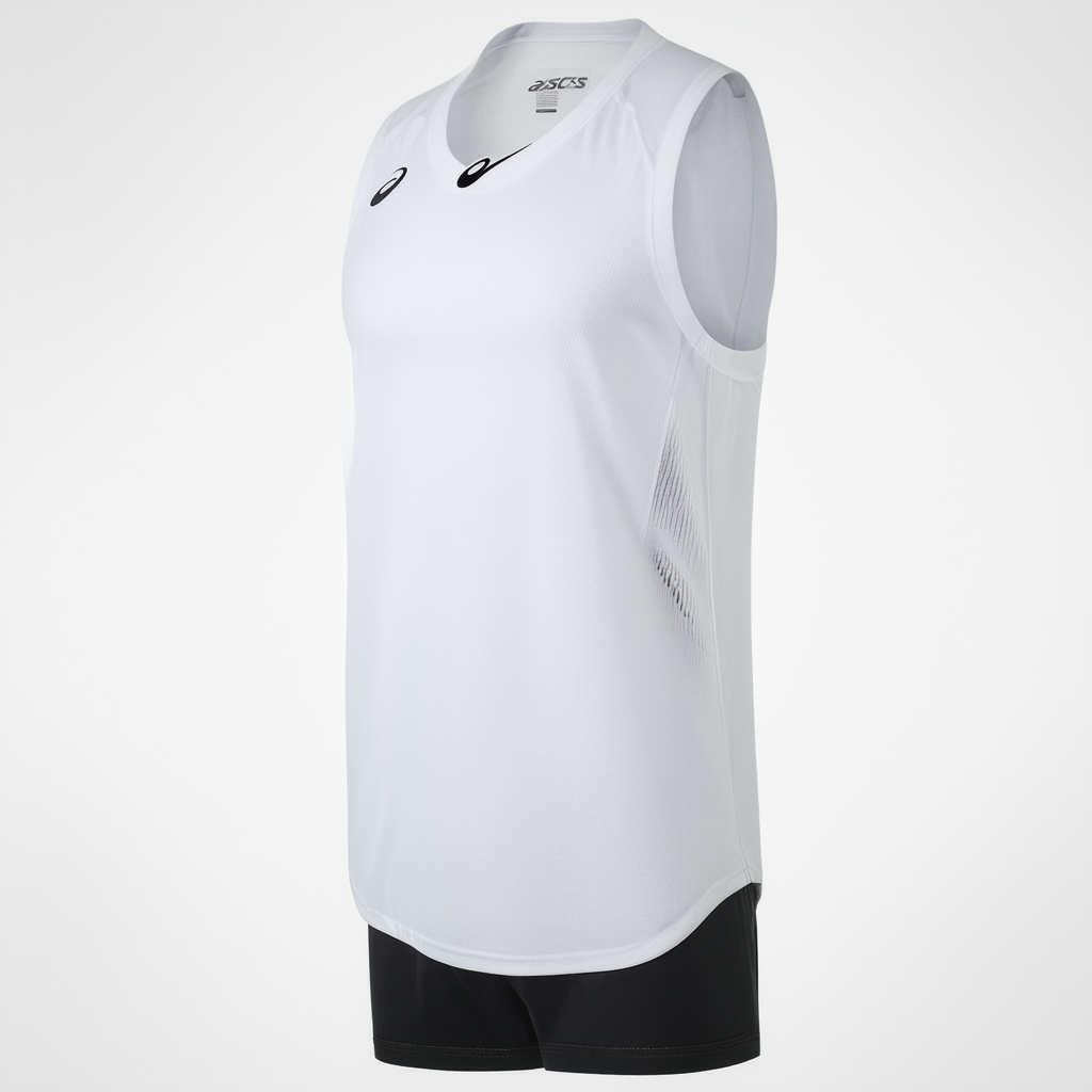 ASICS Circuit 2 Sleeveless Top, Team White, Large