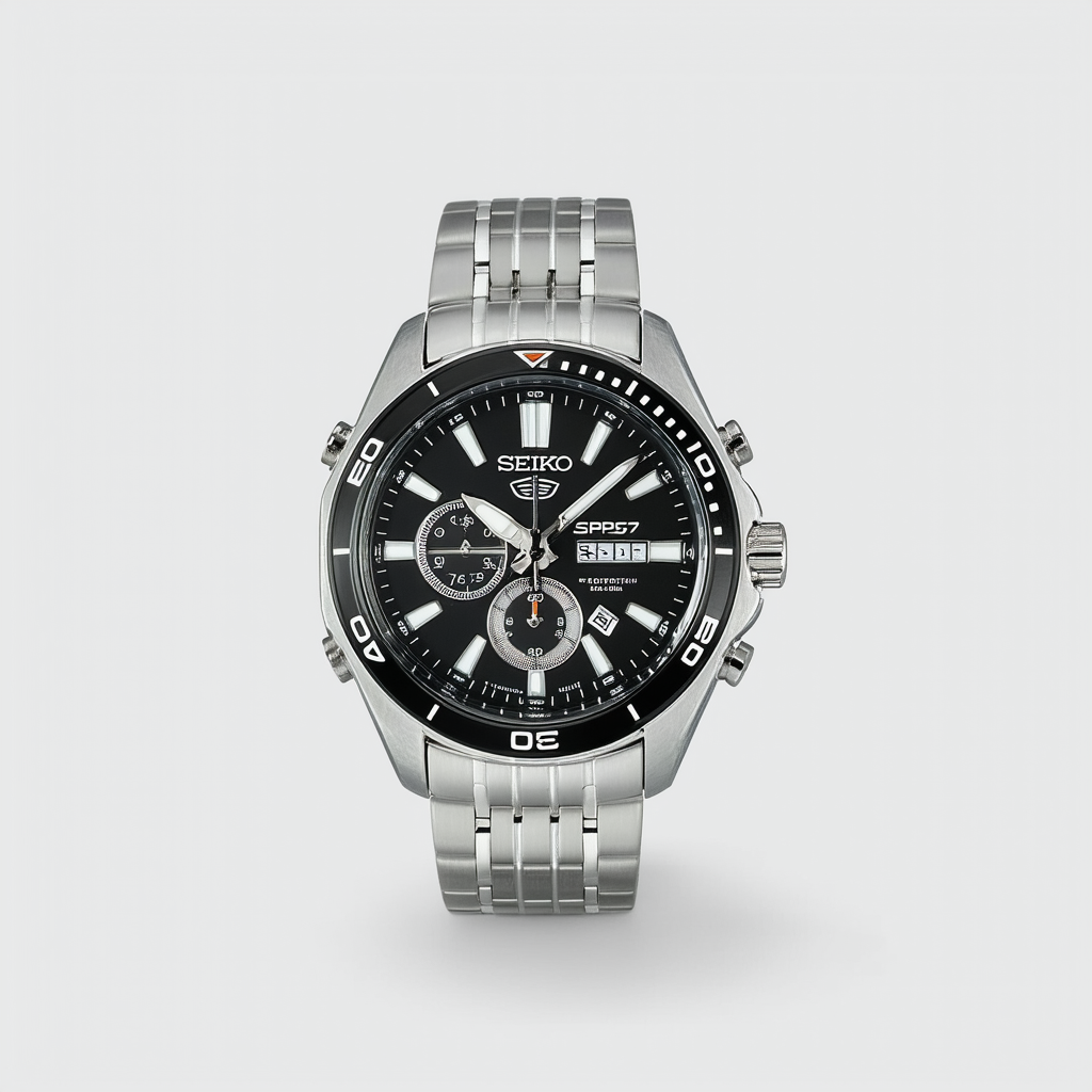 SEIKO SRPD57 5 Sports Men's Watch Silver-Tone 42.5mm Stainless Steel