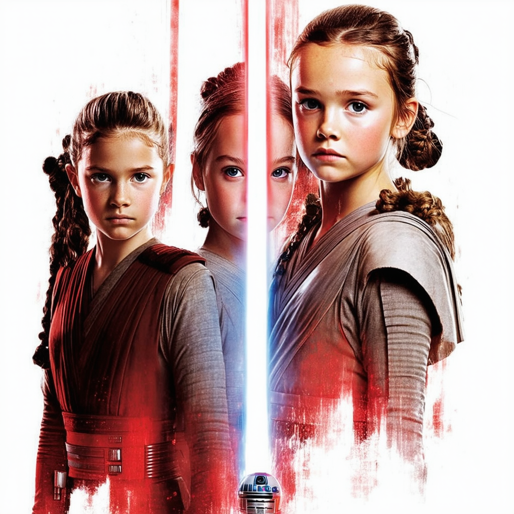 Star Wars Girls' The Last Jedi Character Portrait Short Sleeve Tee
