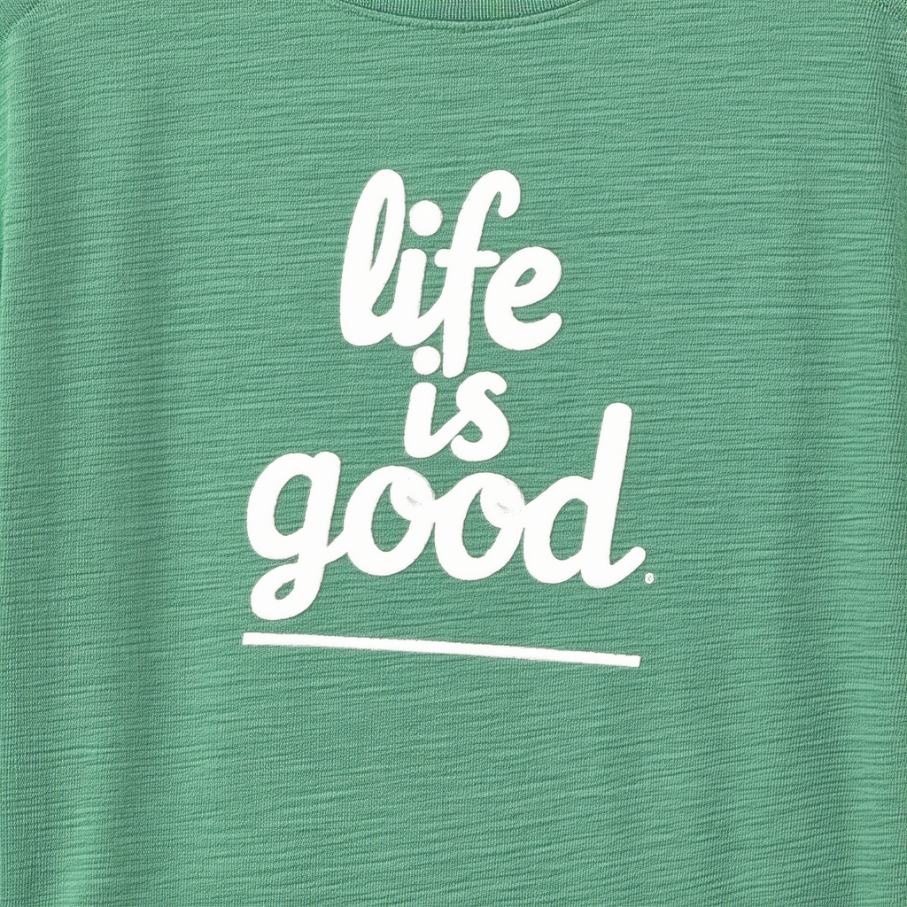 Life is Good Women's Crusher Long Sleeve Tee, Jackie Tri, Green, X-Large