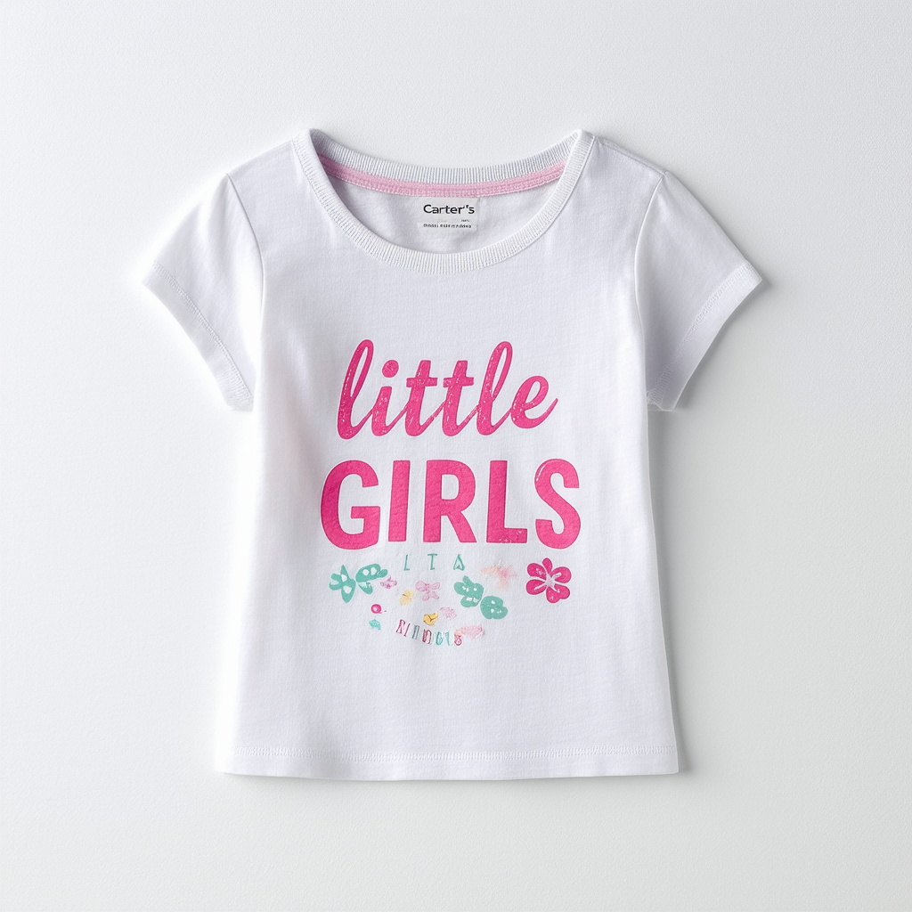 Carter's Little Girls' Slogan Graphic Tee (Toddler/Kid)
