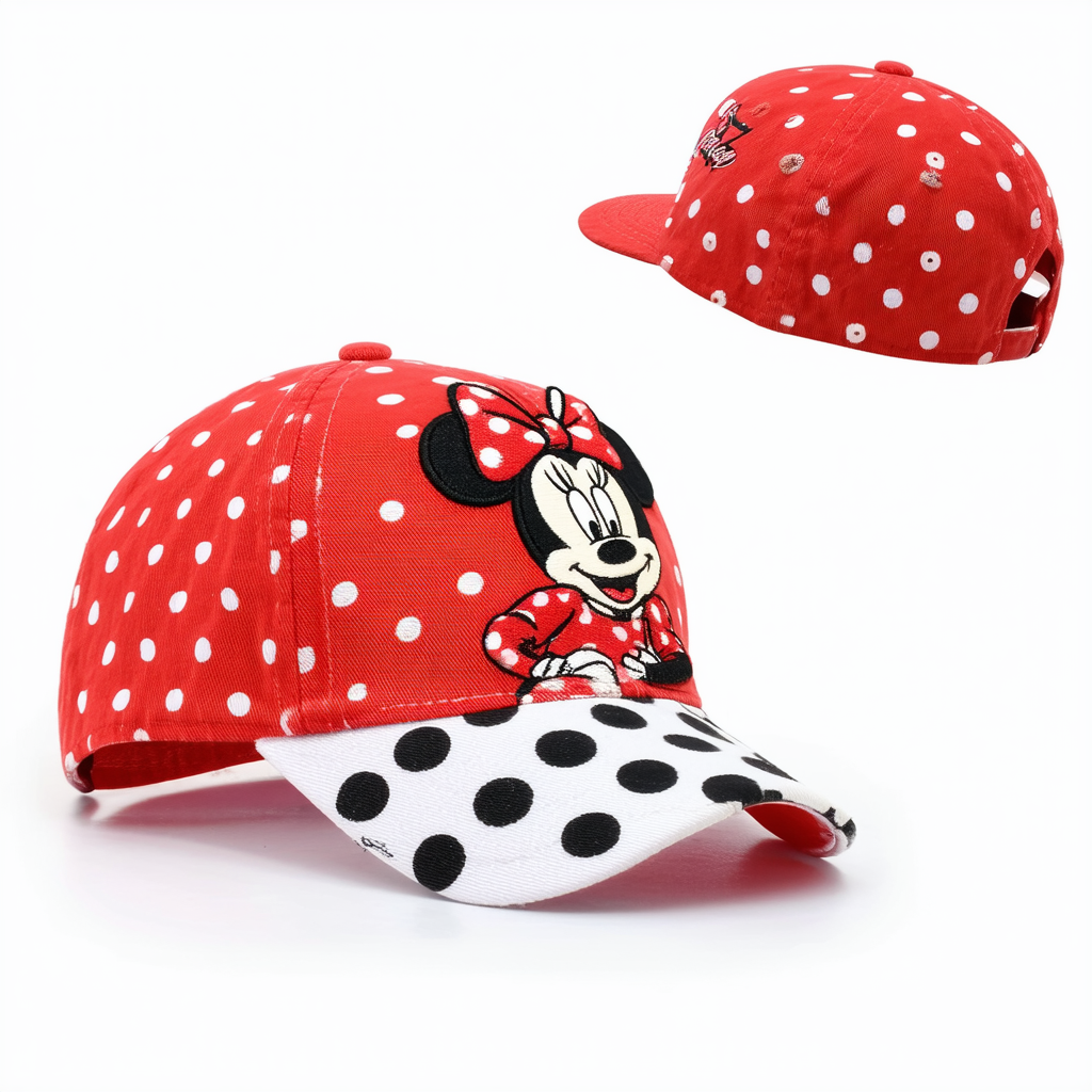 Disney Women's Minnie Mouse Polka Dots Baseball Hat