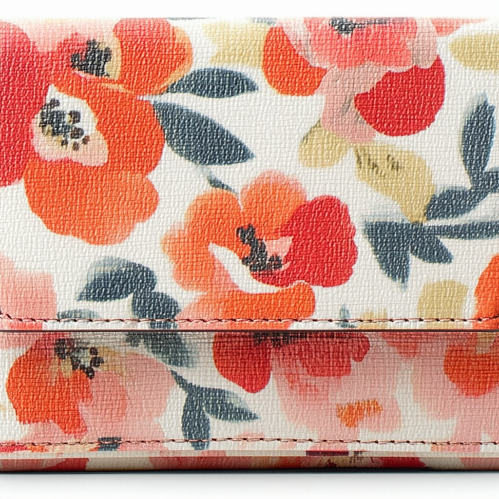 Fossil Sydney Flap Wallet, Floral, One Size