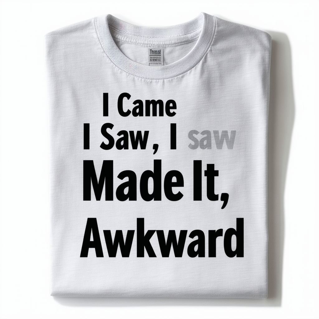 Threadrock Men's I Came I Saw I Made It Awkward T-Shirt