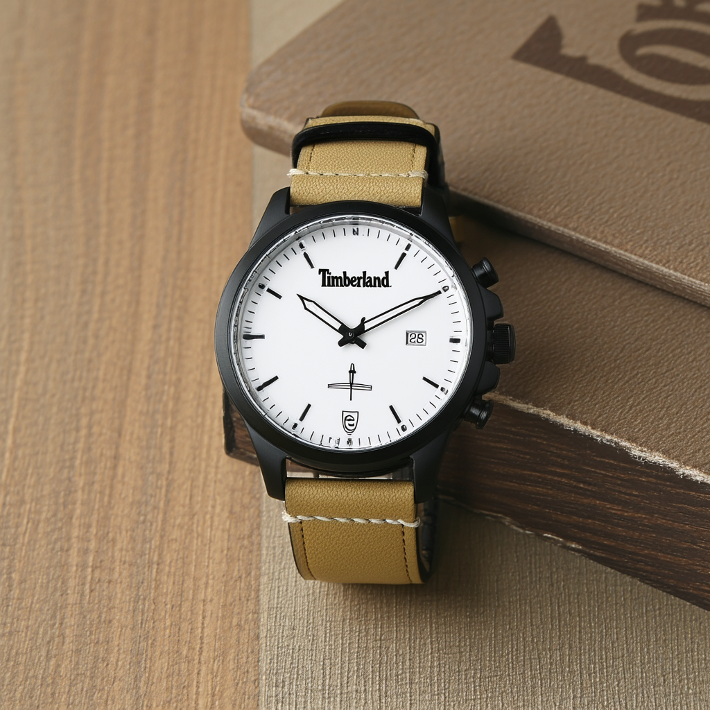 Timberland Men's TBL14844JSU02 BARTLETT II Analog Display Analog Quartz Beige Watch