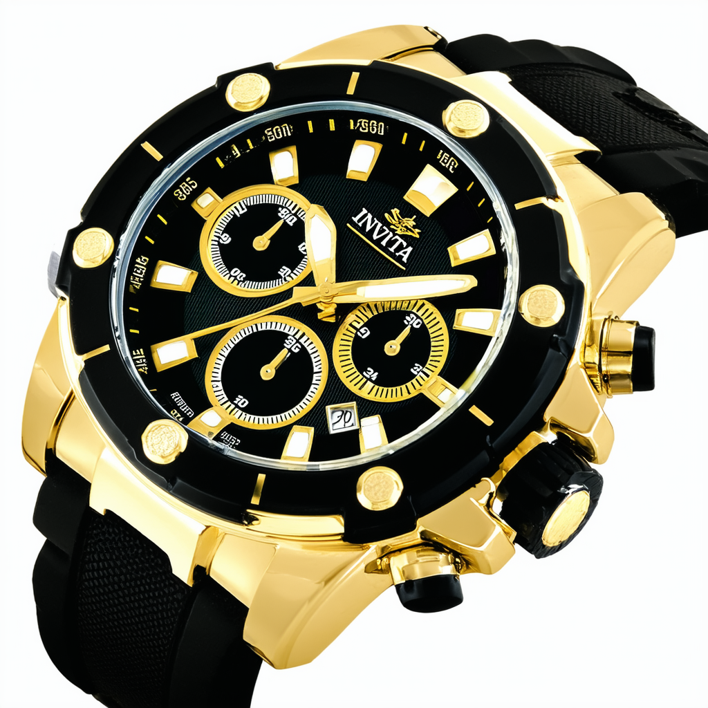 Invicta Bolt Zeus Race Team 53mm Chronograph Gold-Tone Watch