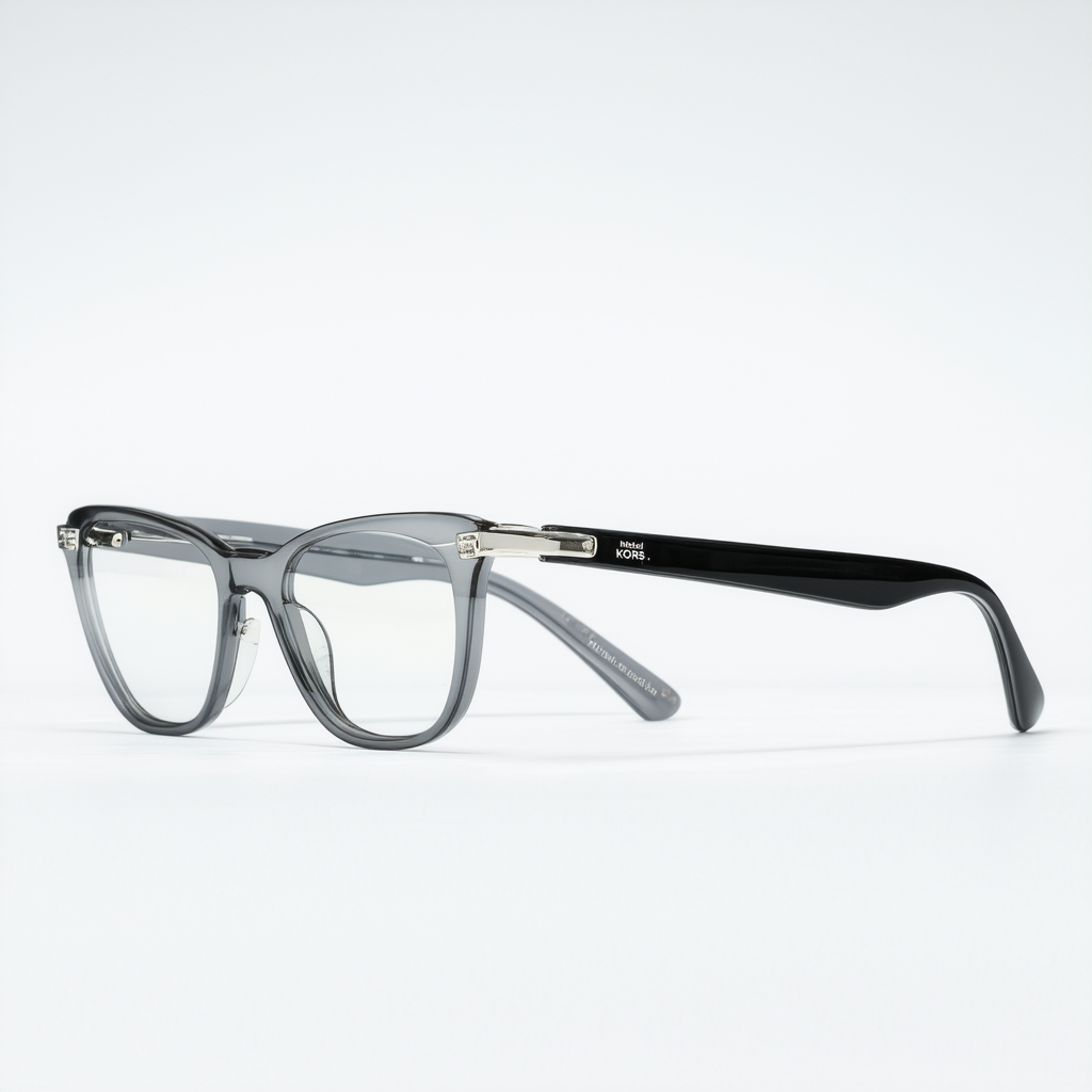 Eyeglasses Michael Kors MK 4047 3280 BLACK/TRANSPARENT GREY, 53-17-135
