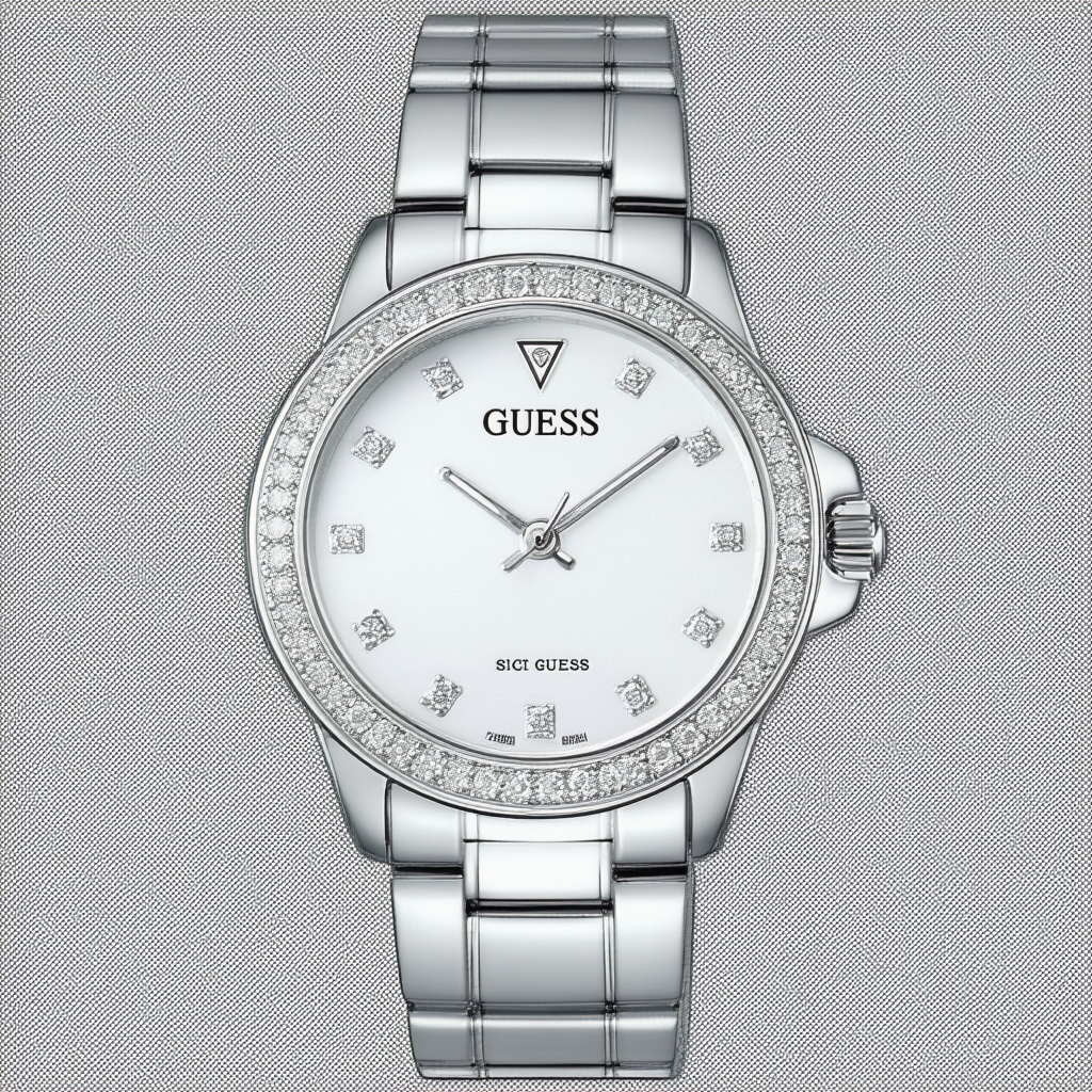 Guess 39MM Diamond Dial Watch
