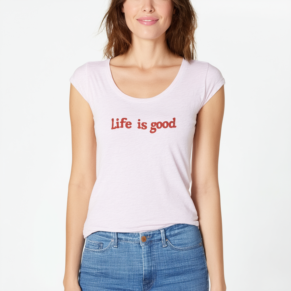 Life is good Women's Sleeveless Scoop Stay Cool Crusher Tee