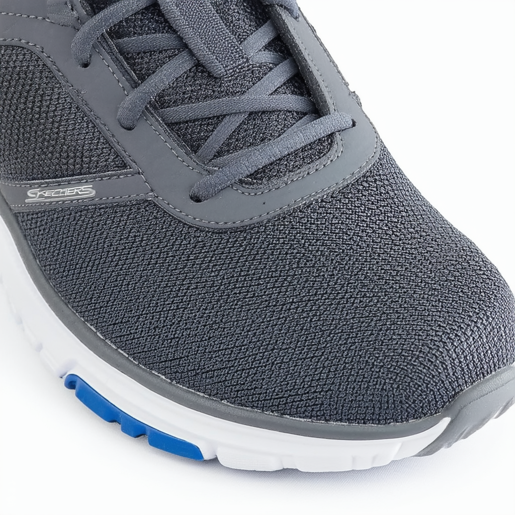 Skechers 2016 Flex Advantage 2.0 Lightweight Trainers Mens Street Walking Shoes Charcoal/Bleu 11UK