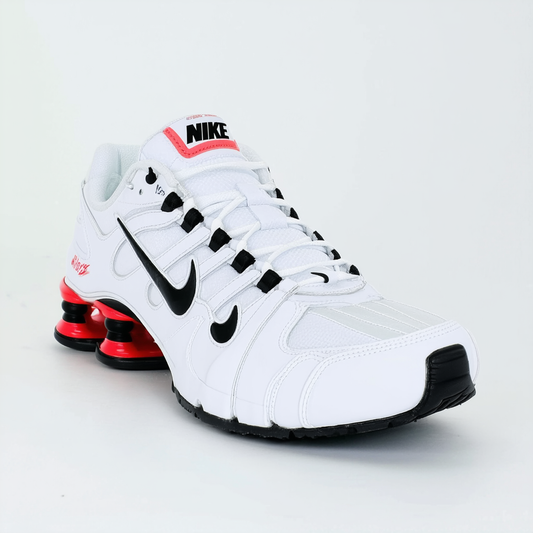 NIKE Men's Shox NZ White/Black/Anthracite/Infrared 378341-116