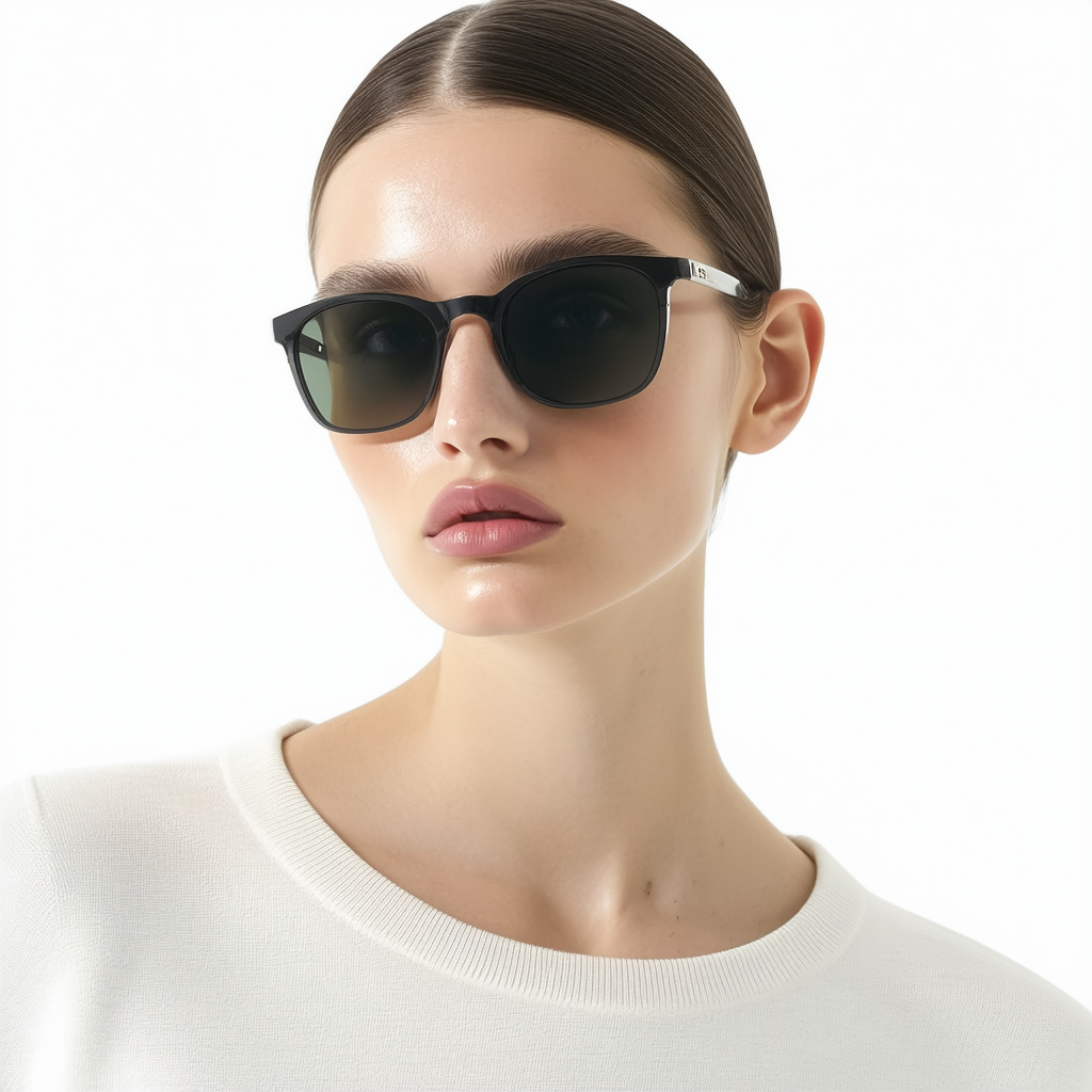Coach L103 CHRISTINA HC7047 Sunglasses 920313-59 - Dk Silver/Black Military Sig C HC7047-920313-59