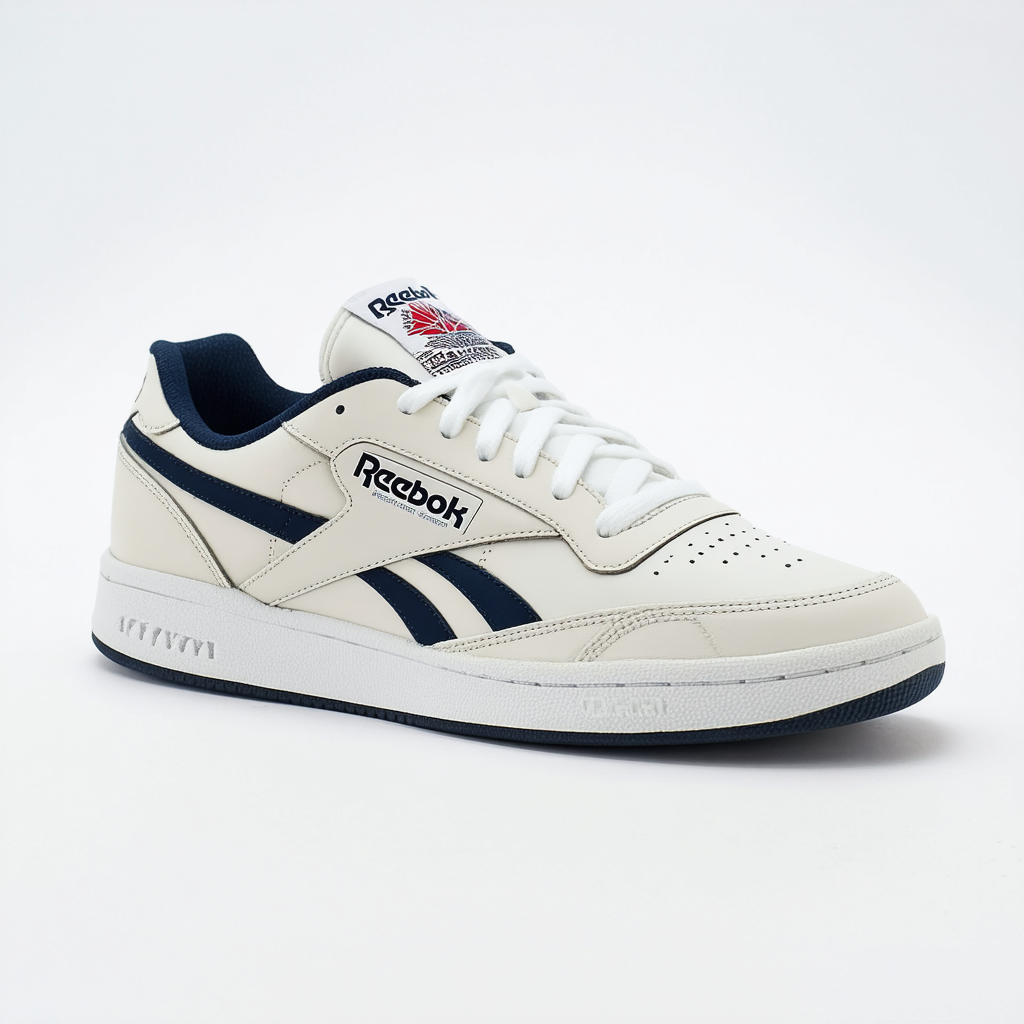 Reebok Men's Club MEMT Sneaker, Chalk/Vector Navy/Vector Red, 9.5