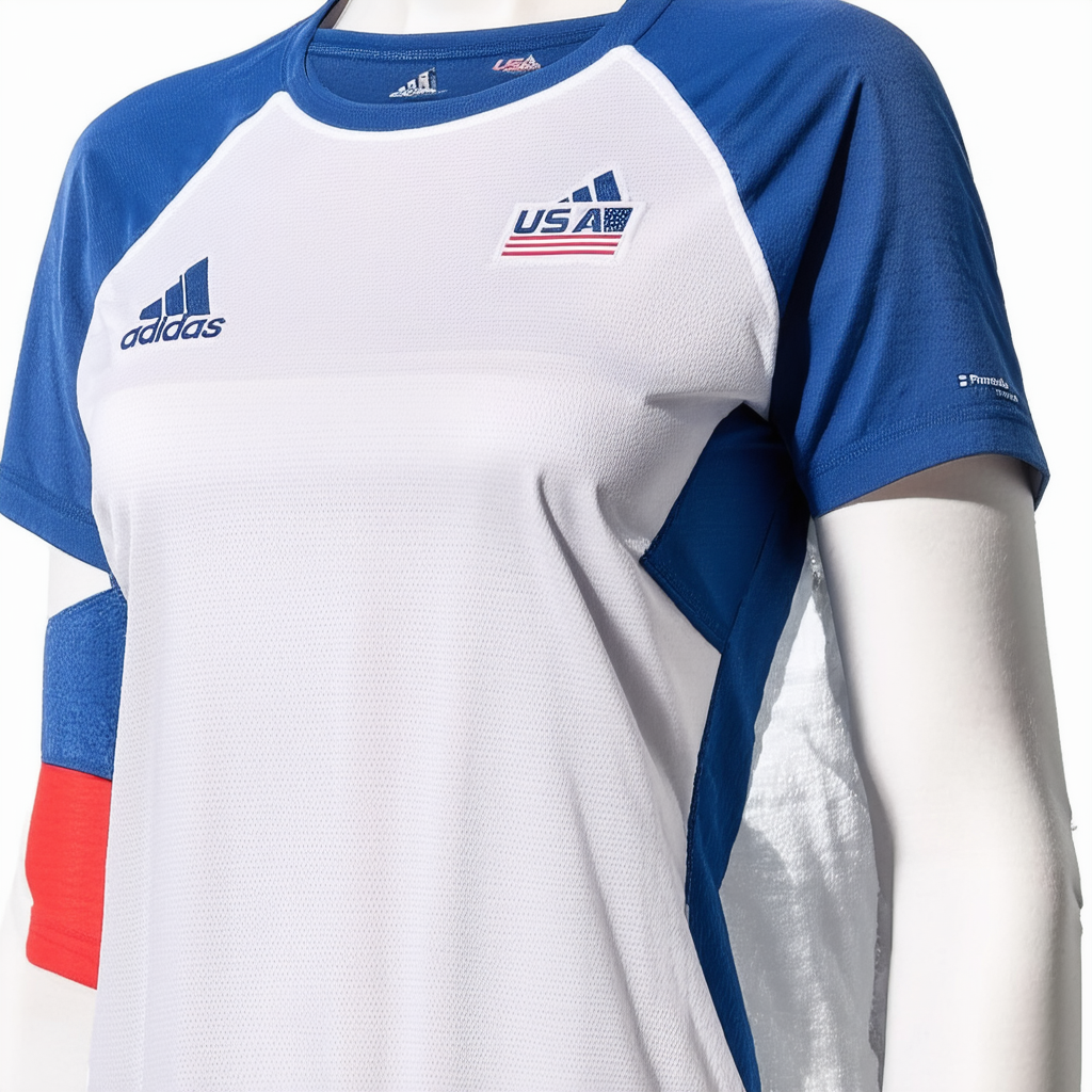 adidas Women's USA Volleyball Primeblue Replica Tee