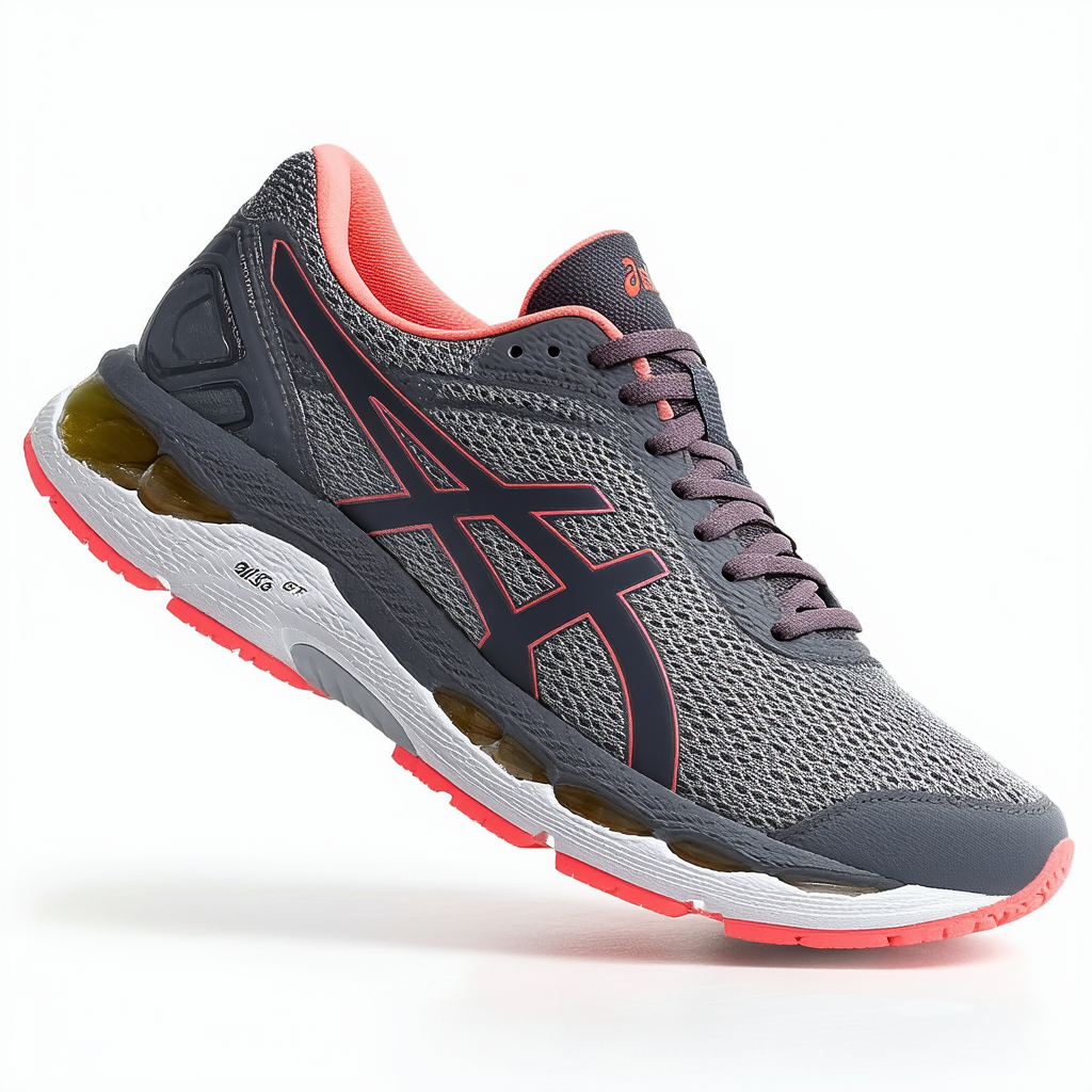 ASICS Women's Womens GT-1000 6 Athletic Shoe, Mid Grey/Carbon/Flash Coral, 5.5 D US