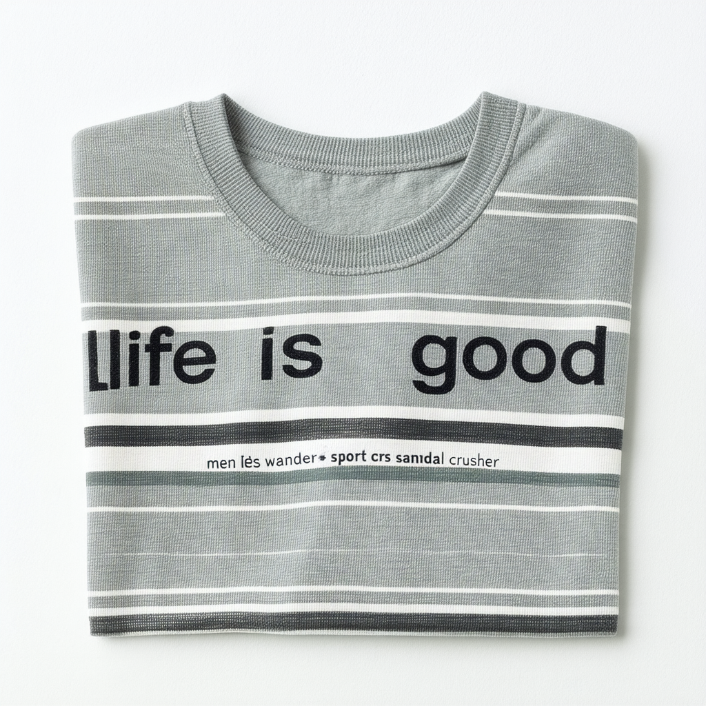 Life is good Men's Wander Sport Sandal Crusher Tee
