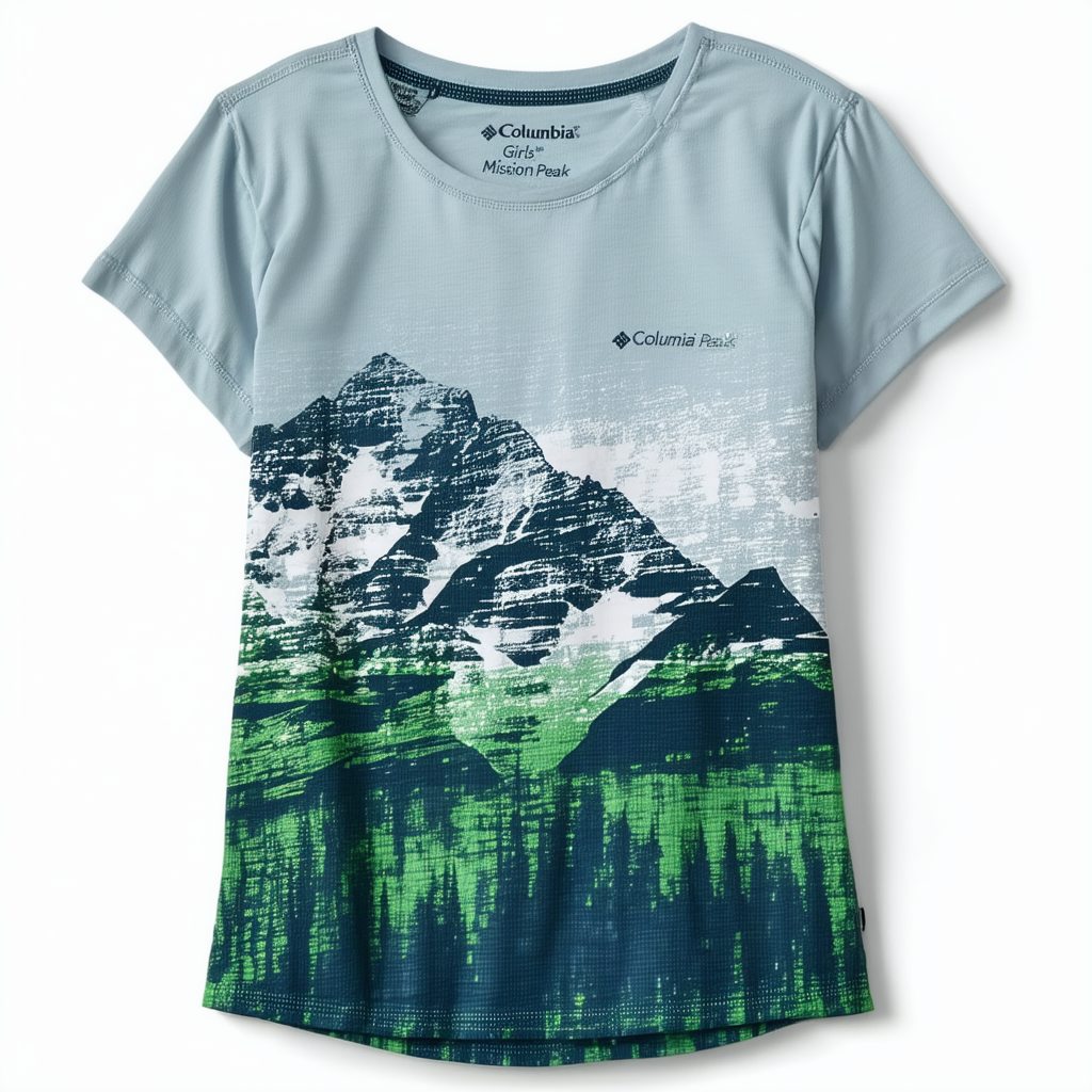 Columbia Girls' Mission Peak Short Sleeve Graphic Shirt