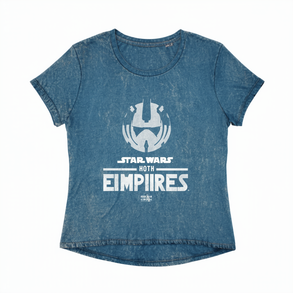 STAR WARS Empires Hoth Women's Mineral Wash Short Sleeve Crop Tee