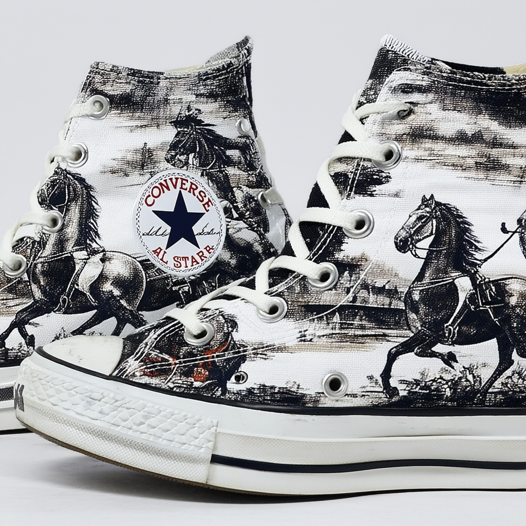 Converse All Star Hi Four Horsemen Print - Men's (sz. 13.0, Black/White)