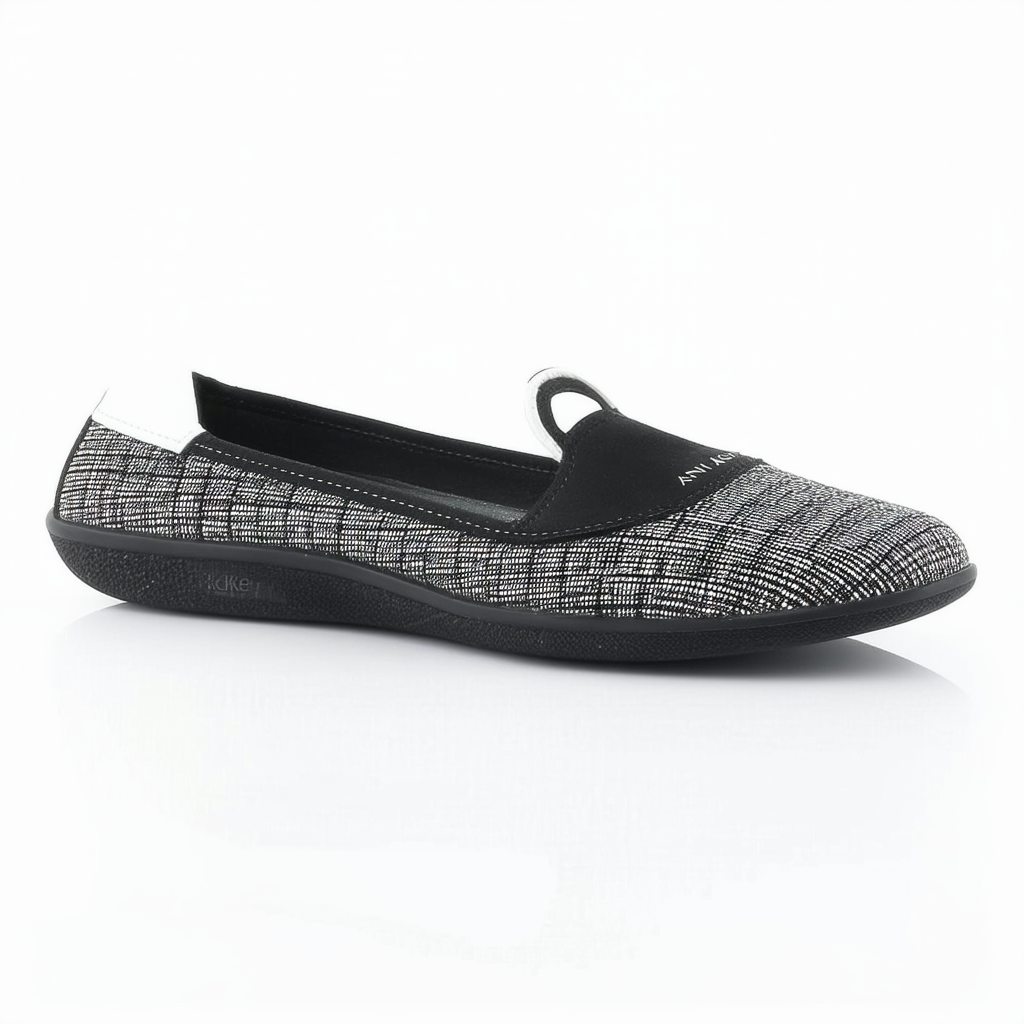 Anne Klein Sport Women's Urla Sporty Flat,Black Multi,10 M