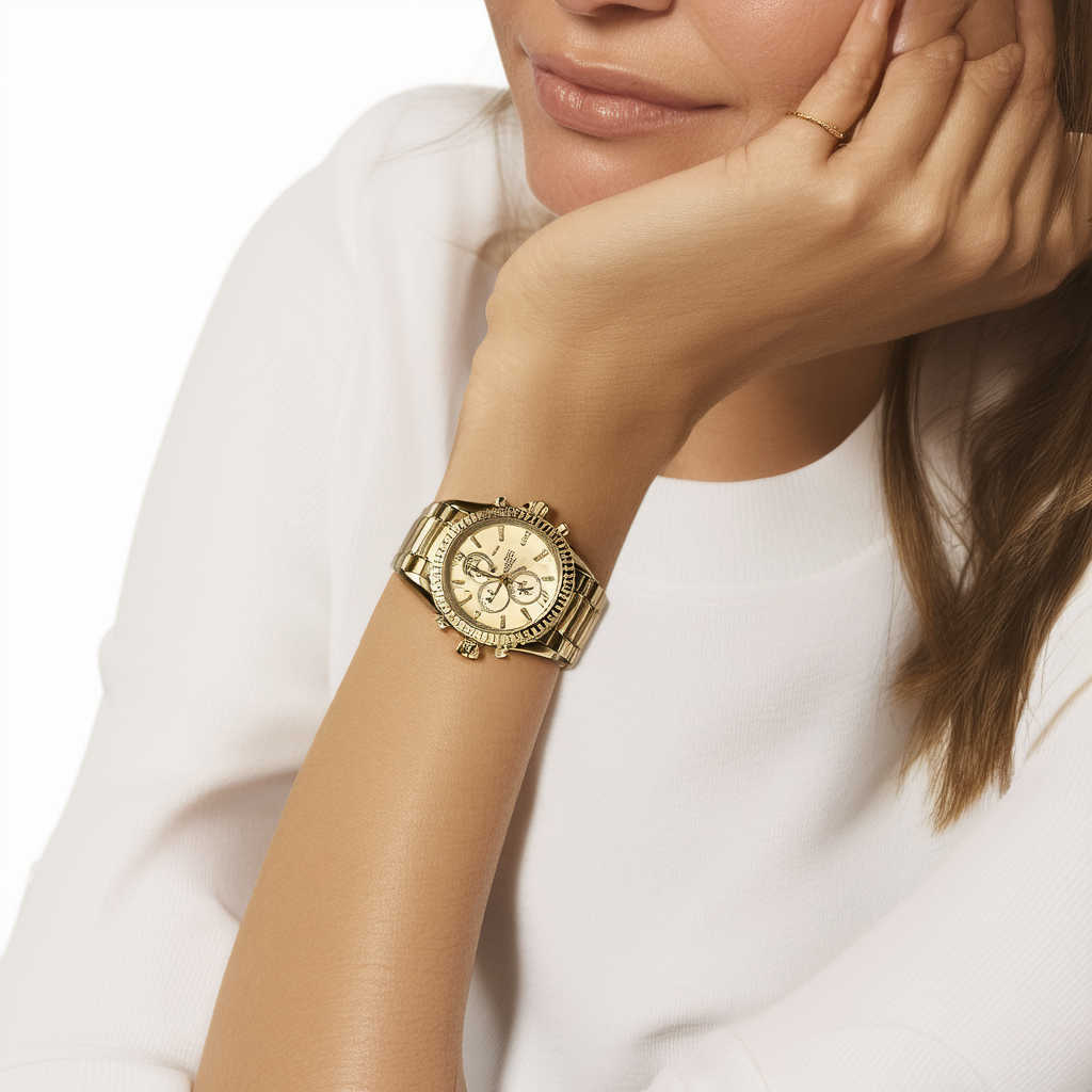Michael Kors Women's Heidi Gold-Tone Watch MK6063