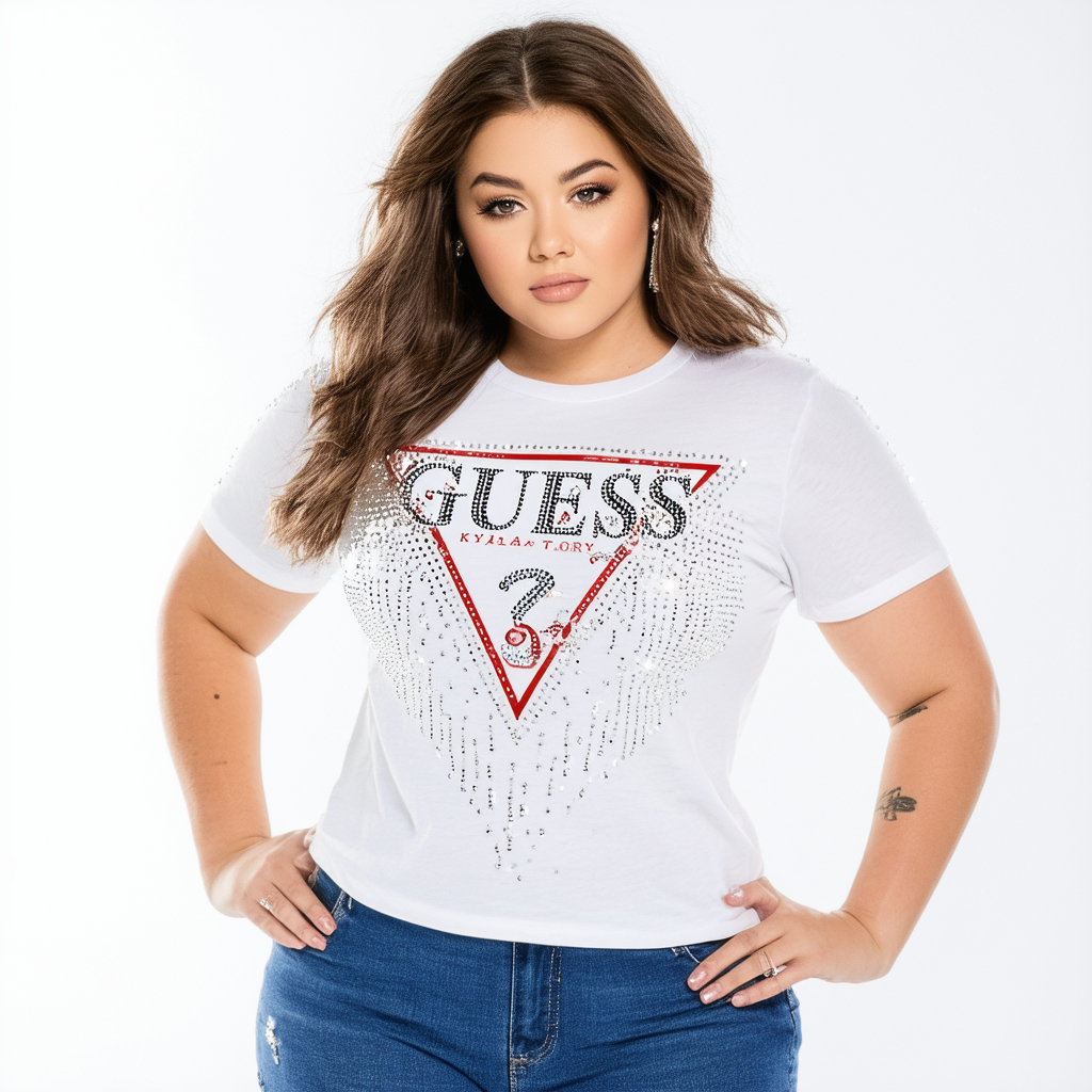GUESS Factory Kylah Rhinestone Tee (7-16)