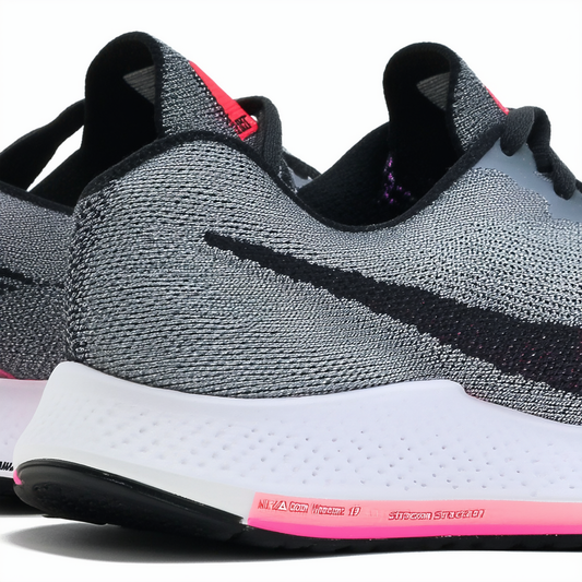 Nike Womens Air Zoom Structure 19 Cool Grey/Black/Fuchsia Flash Running Shoe 7 Women US