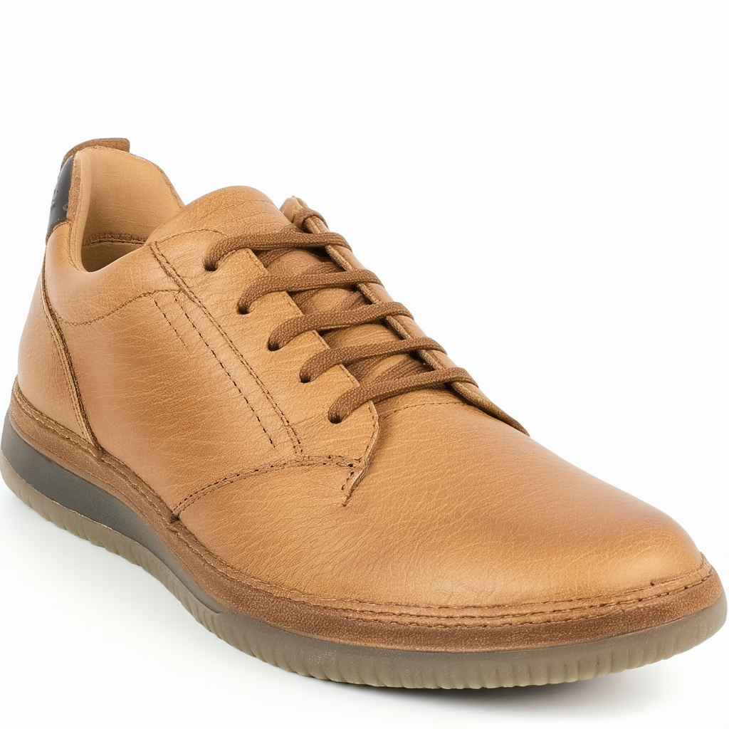 Clarks Men's Puxton Lace Sneaker Tan Leather