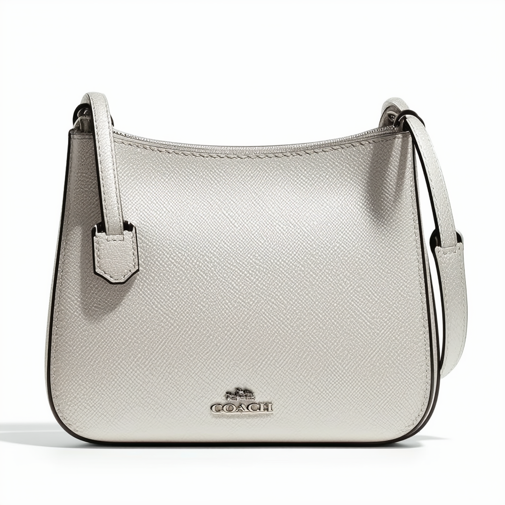 COACH Madison Small Phoebe Shoulder Bag in OP ART PEARLESCENT Fabric