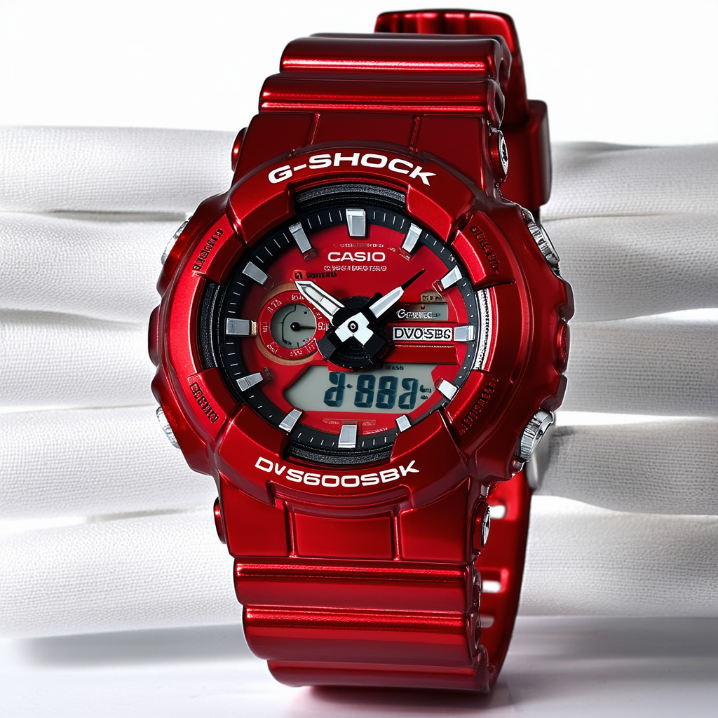 Casio Men's DW6900SB-4 G-Shock Red Metallic Resin Digital Dial Watch