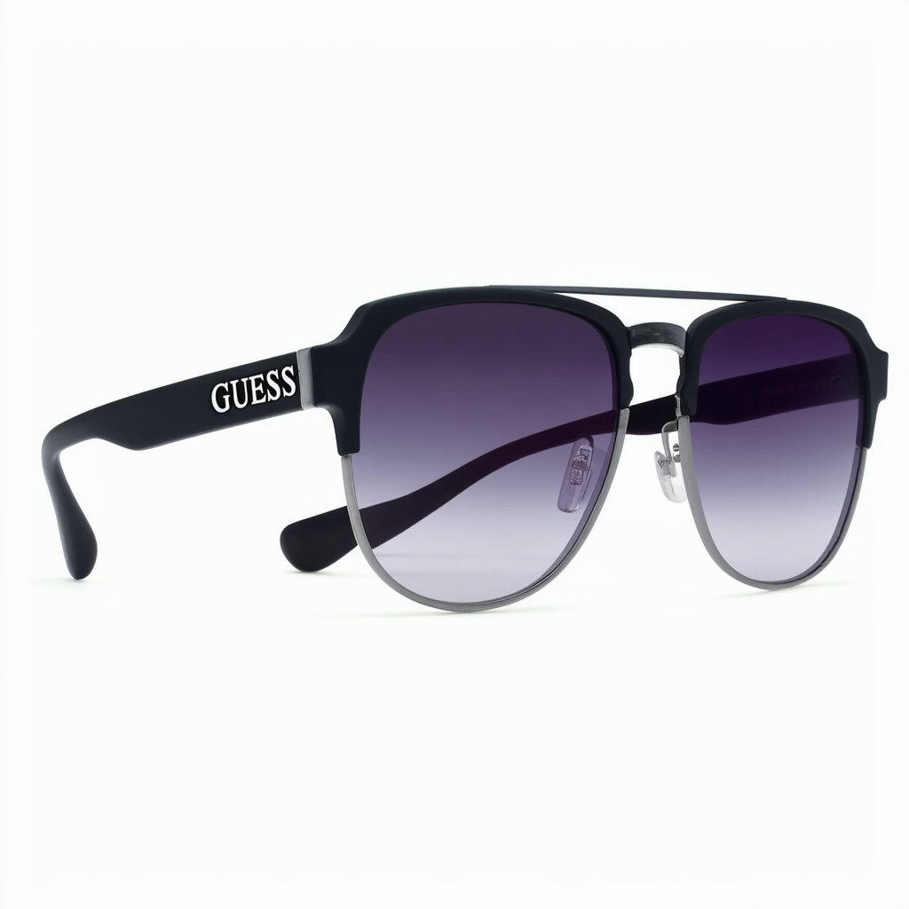 GUESS GF5021 Matte Black/Smoke Gradient Lens One Size