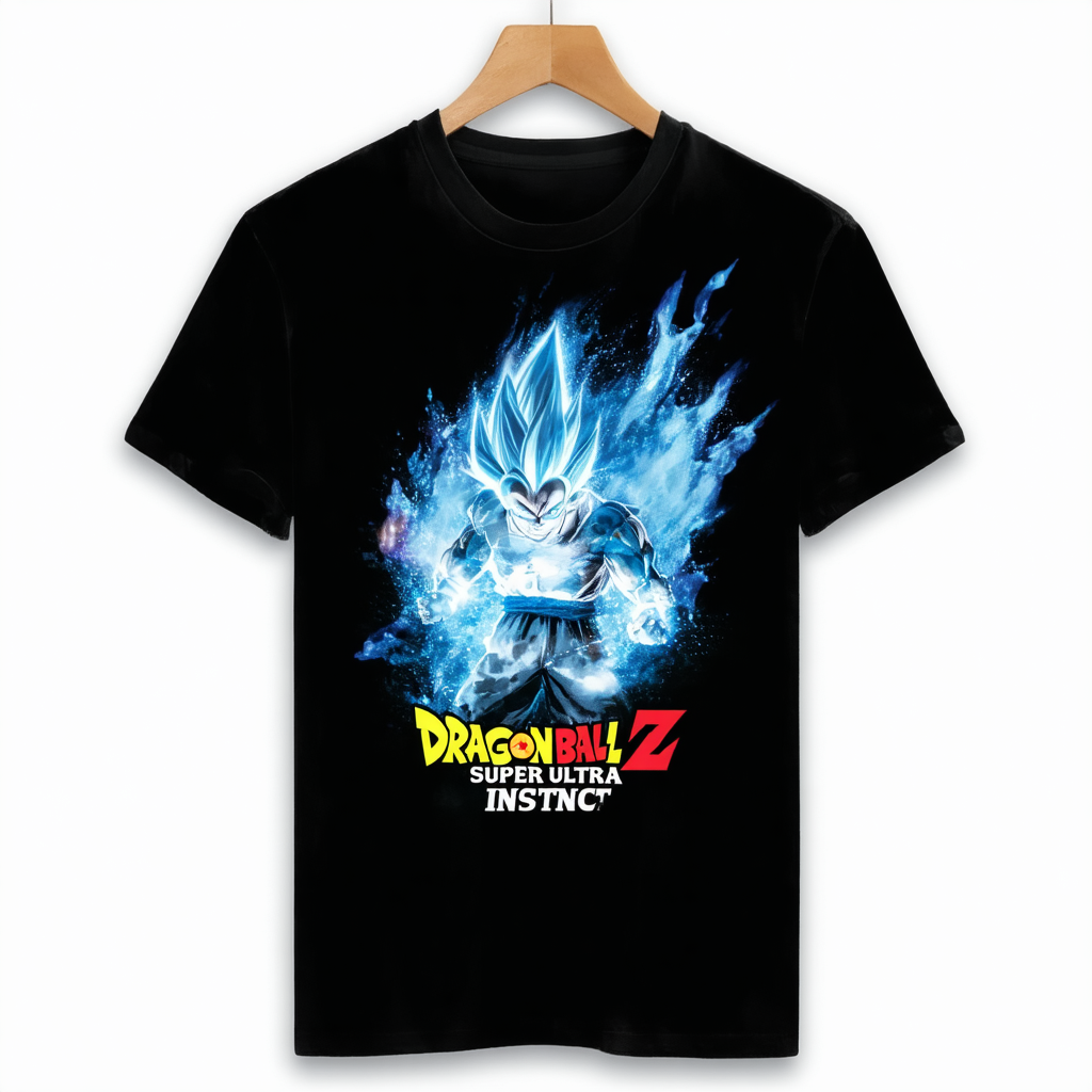 Dragonball Z Super Ultra Instinct Men’s Black Graphic Crew Neck Tee