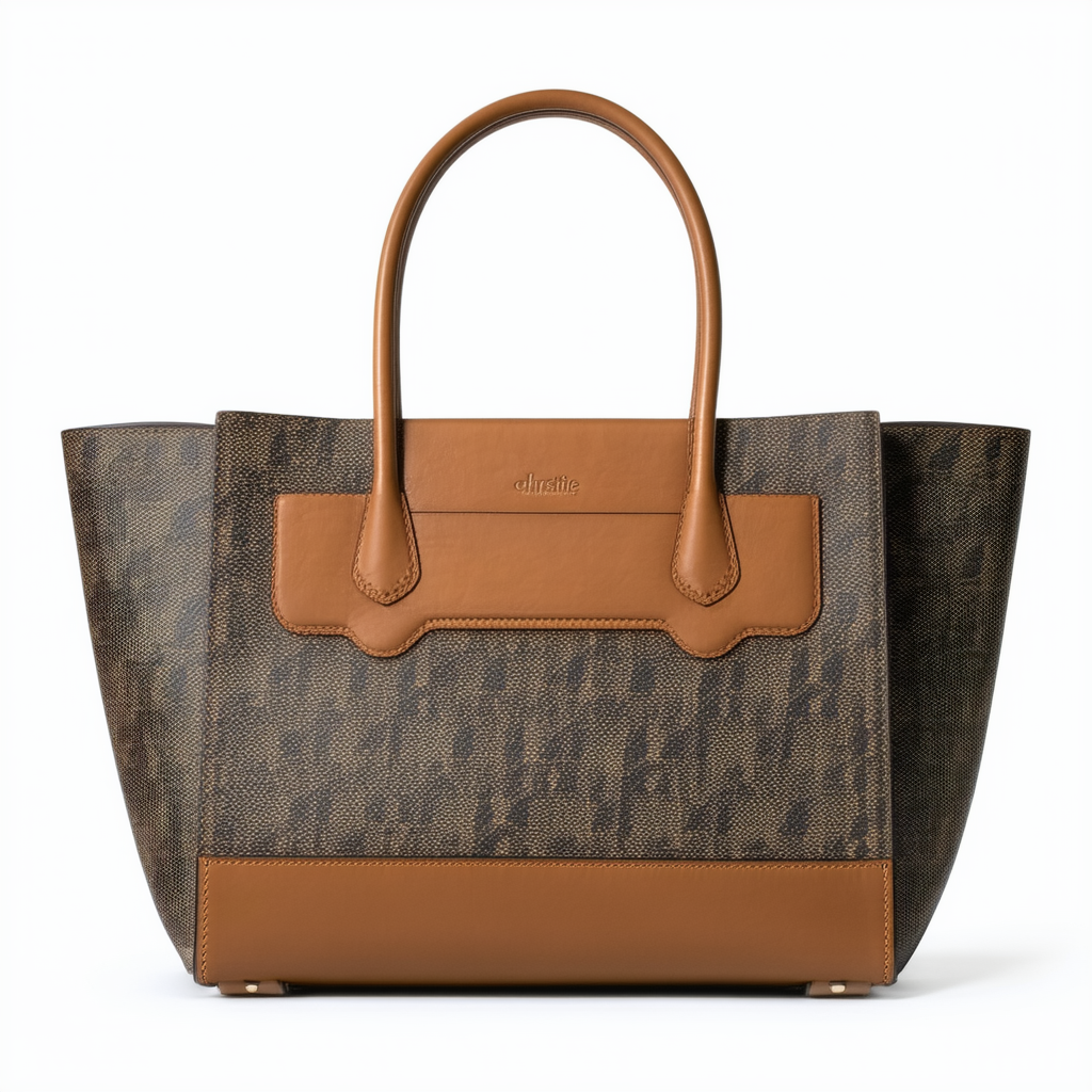 Christie Carryall in Crossgrain Leather (Khaki/Saddle)