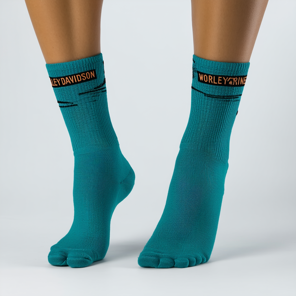 Harley-Davidson Wolverine Women's CoolMax Performance Rider Socks (Teal, Medium)