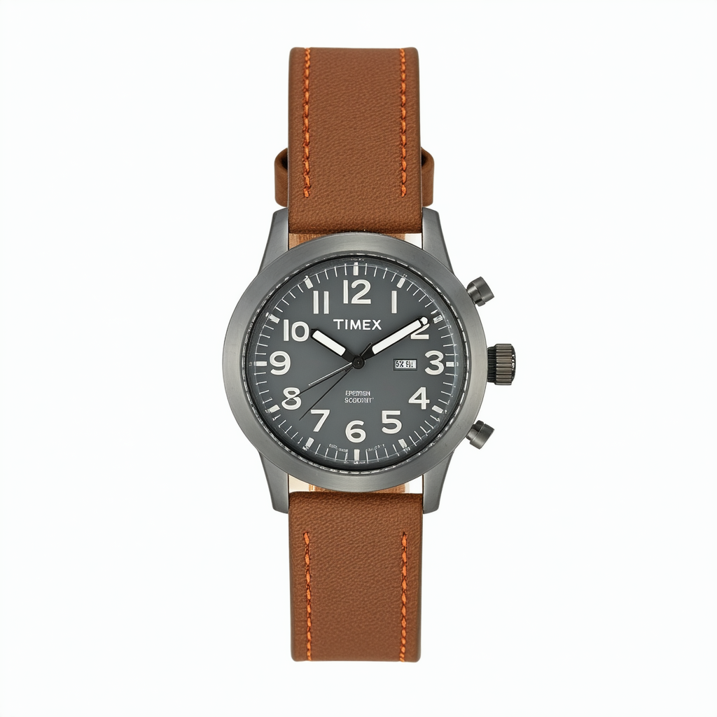 Timex Expedition Scout Metal - Brown Leather/Gray Dial [TW4B017009J]
