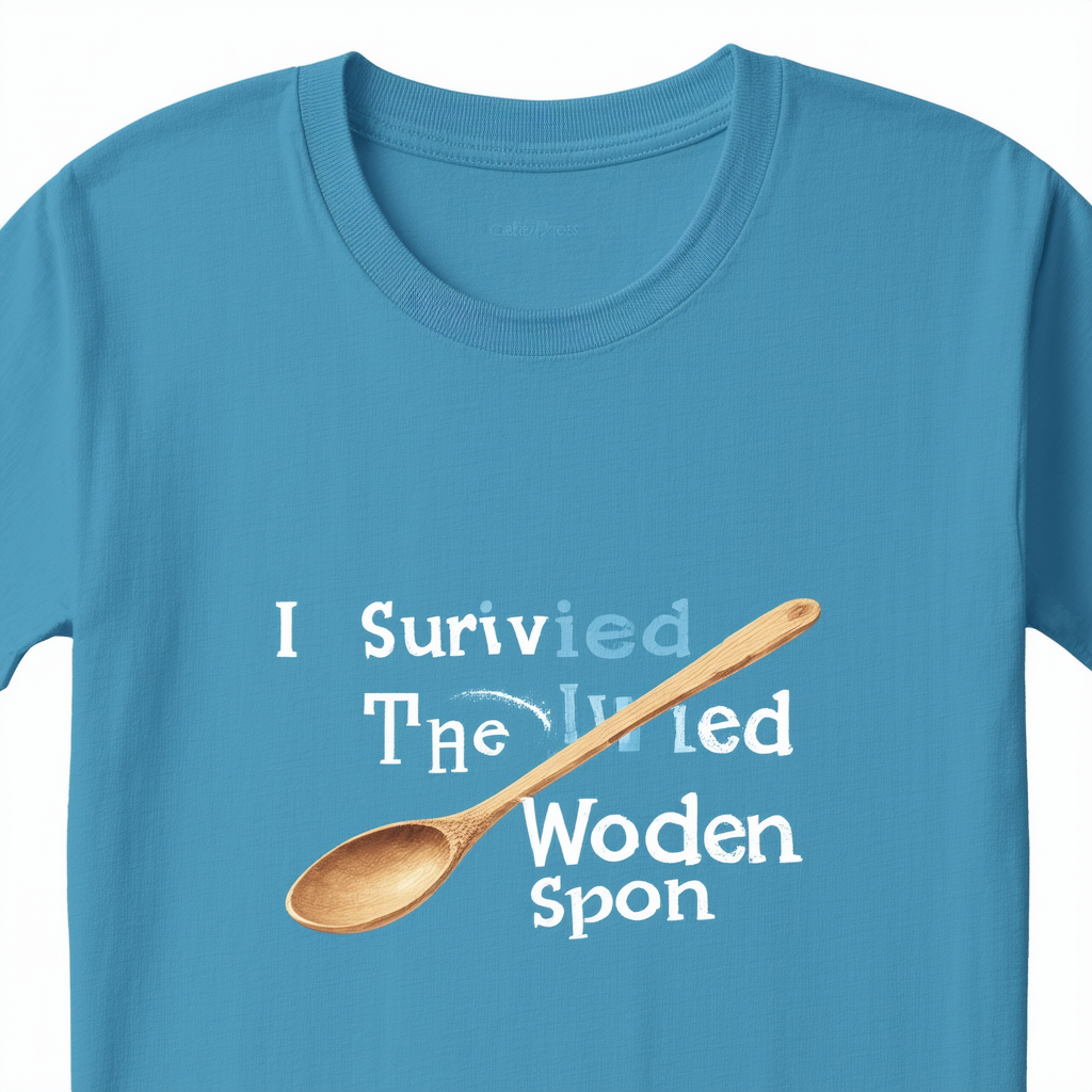 CafePress I Survived The Wooden Spoon T Shirt Comfort Tee